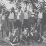 vorne: haller alfred, löffelmann helmut, prinz viktor
hinten: mikscha walter, hledik günter, graf franz, schleritzko ernst, mikscha franz, winter franz Jugend 1946